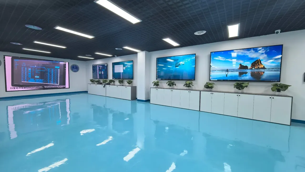 天津安防监控指挥中心大屏实拍
